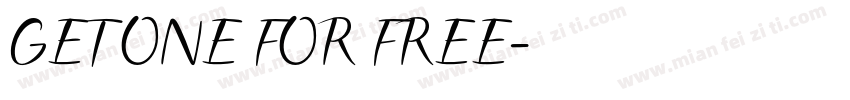 GET ONE FOR FREE字体转换